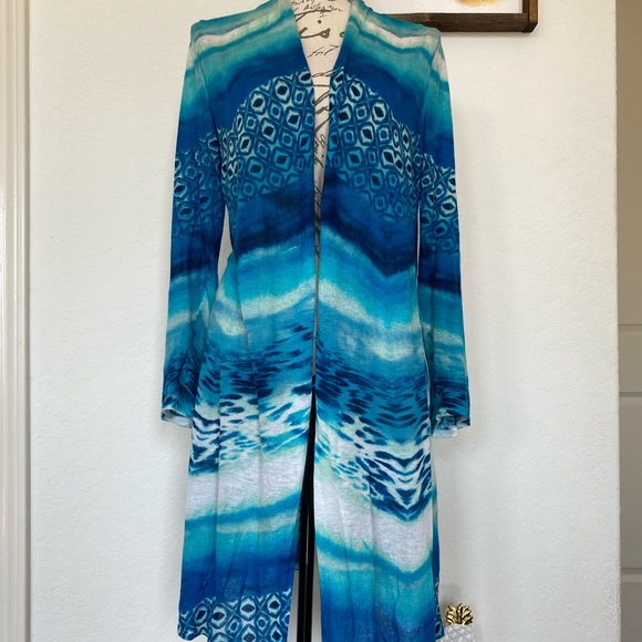 🍍EUC COLORFUL KIMONO BY CHICO’S - Picture 2 of 8